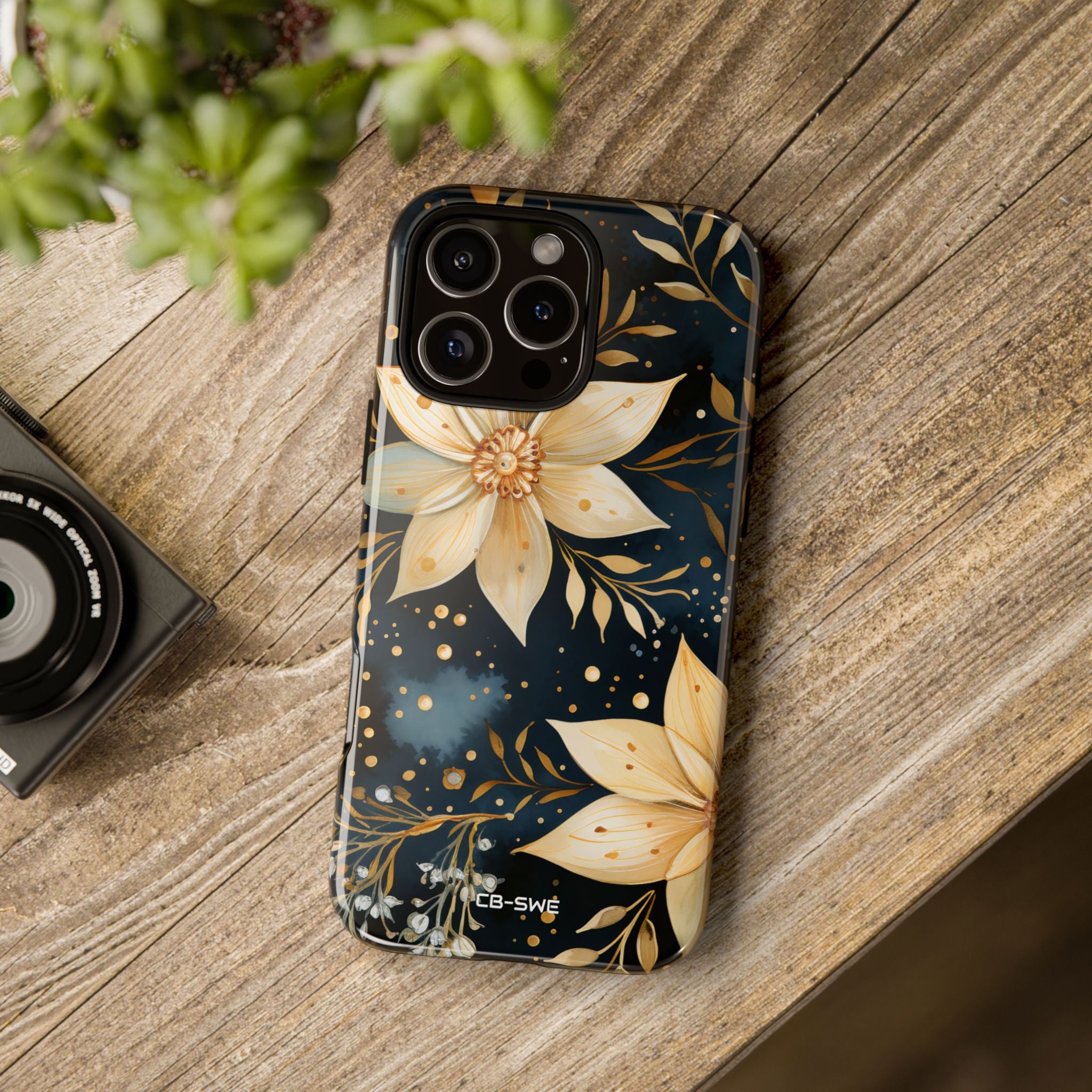 Floral Elegance Flourishes - iPhone Case