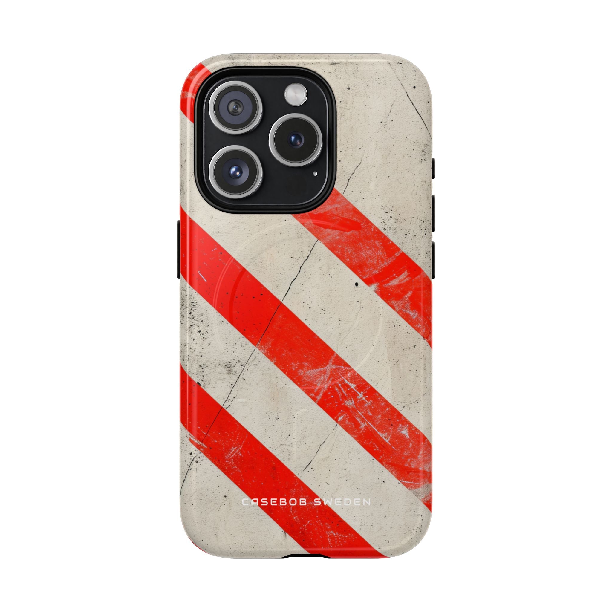 Striker Crimson Stripes iPhone 15 | Tough+ Phone Case