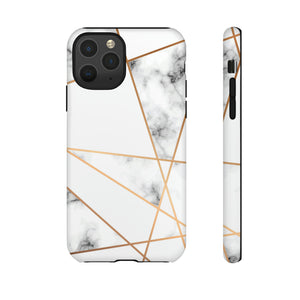 Marble Geometric - Protective Phone Case