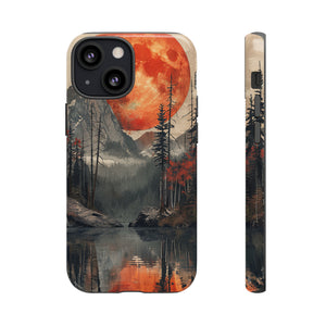 Abstract Wilderness Wonders: A Geometric Journey - Protective Phone Case