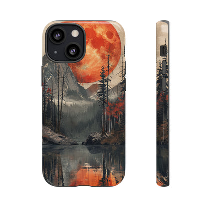 Abstract Wilderness Wonders: A Geometric Journey - Protective Phone Case