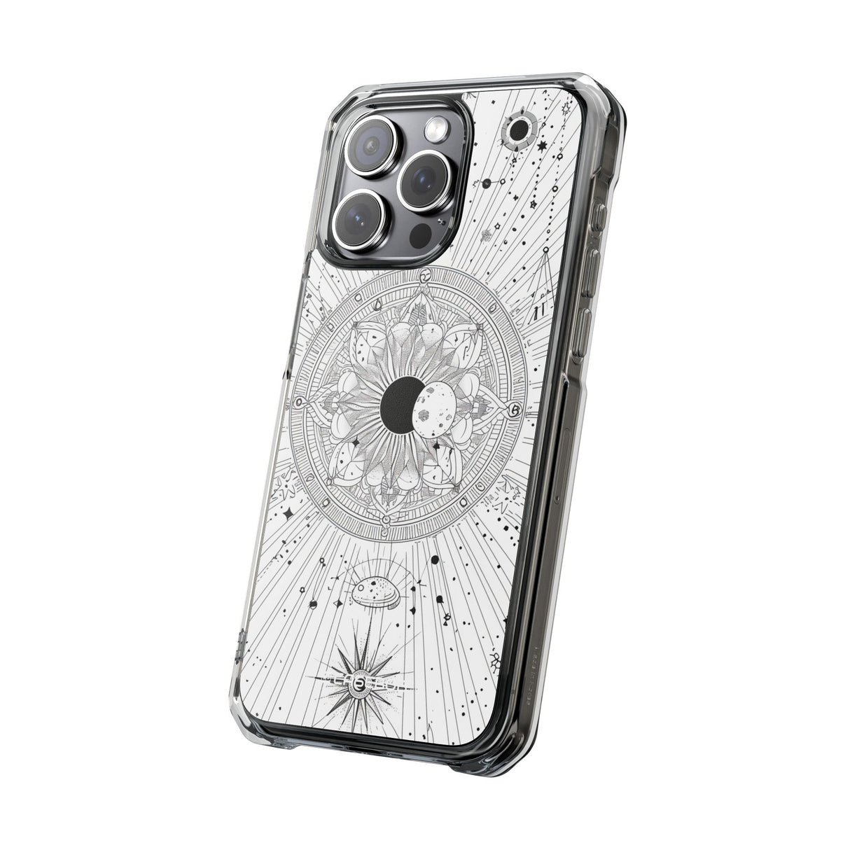 Celestial Mandala Mystique - Phone Case for iPhone (Clear Impact - Magnetic)