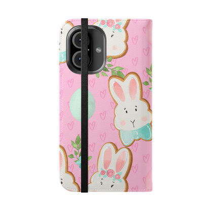 Blushing Bunny Bloom - iPhone 16  Case - Wallet