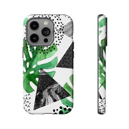 Grunge Green Tropical - Protective Phone Case