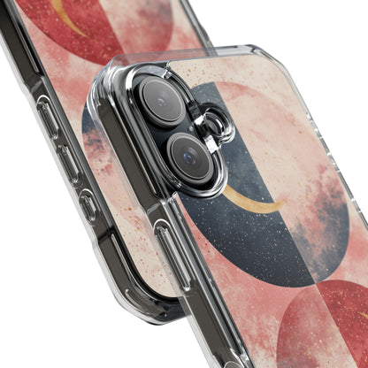 Golden Crescent Circles iPhone 16 Case - Impact