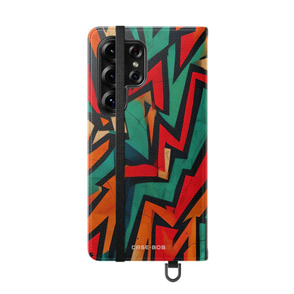 Jagged Flame - Samsung S25 Ultra Case - Portemonnee