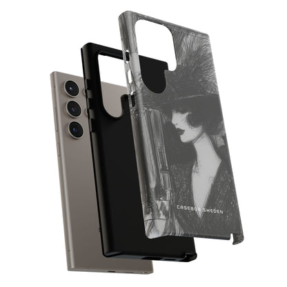 Timeless Elegance in Monochrome Samsung S24 - Tough Phone Case