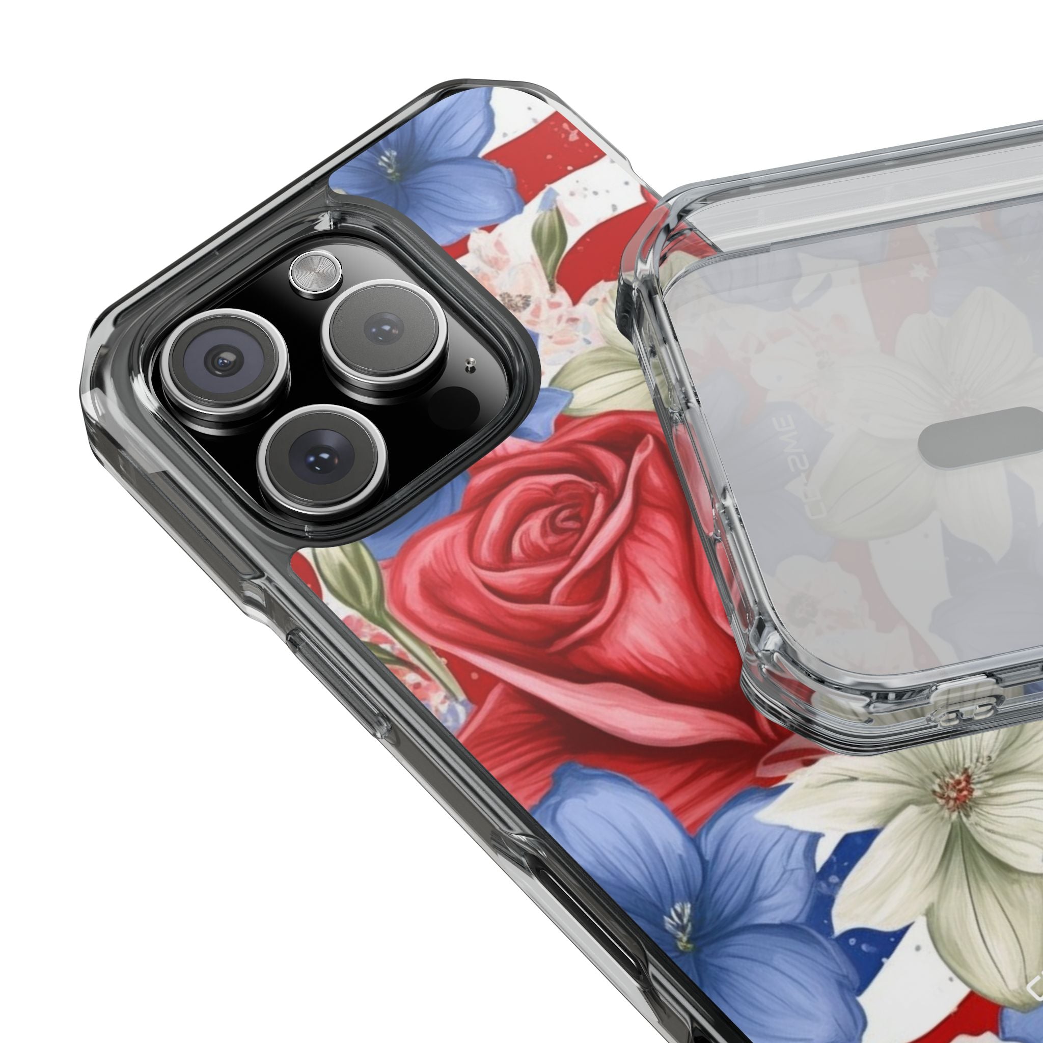 Roses Embrace Stripes iPhone Case - Impact