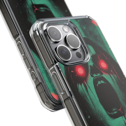 Haunting Glow of Gothic Eyes iPhone 15 - Clear Impact Phone Case