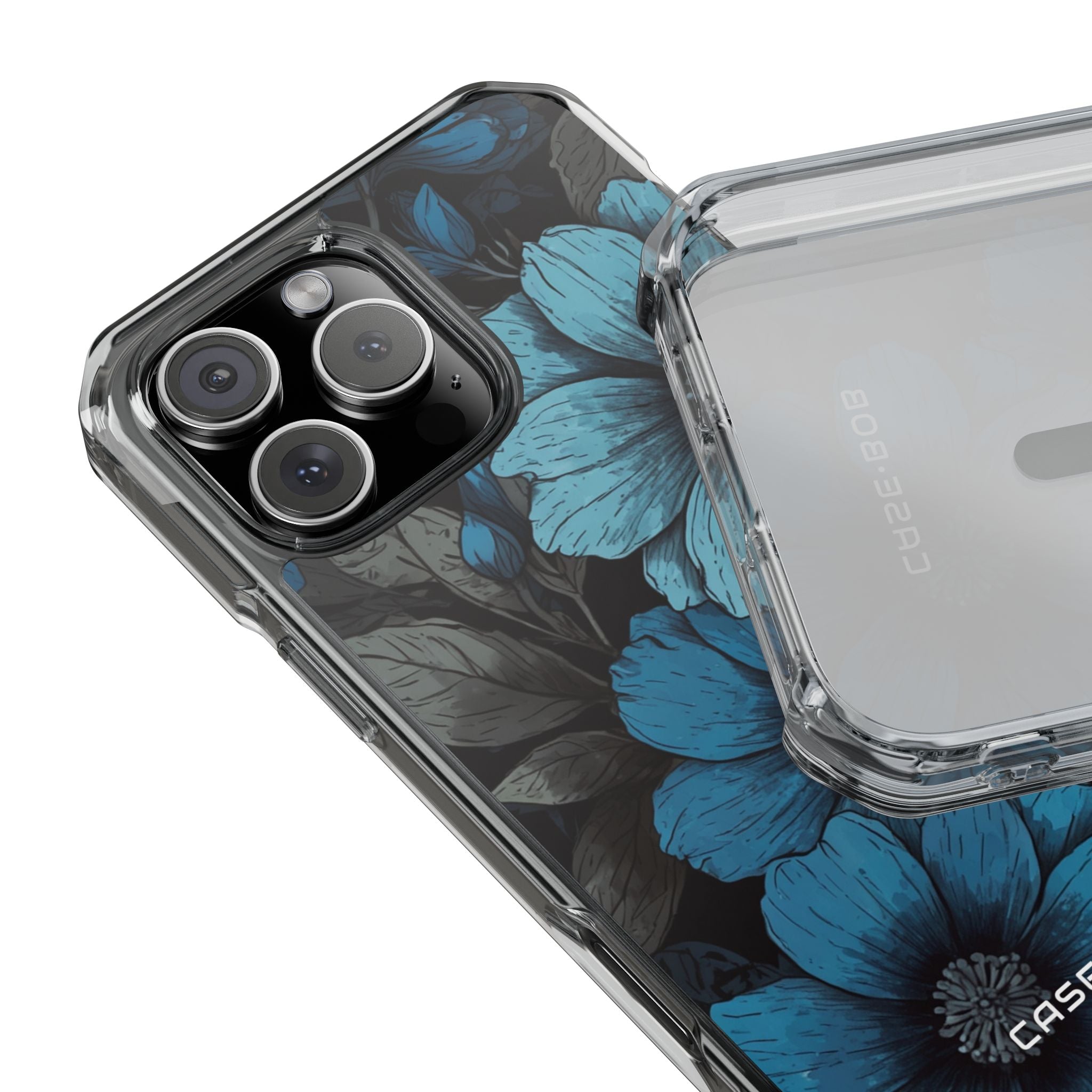 Blue Petal Radiance iPhone 16 Pro Max Case - Impact