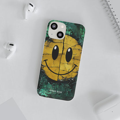 Cracked Smiley iPhone 13 mini Case - Soft