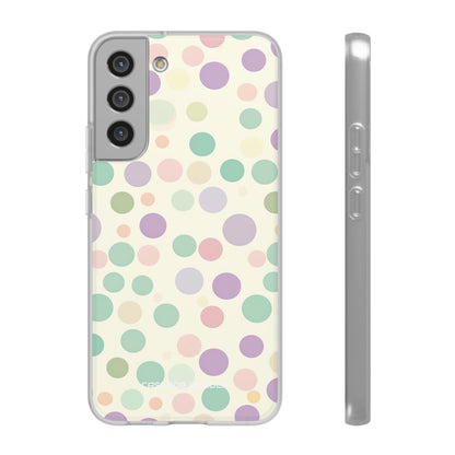 Playful Pastel Polka Dots - Flexi Samsung S22 Phone Case