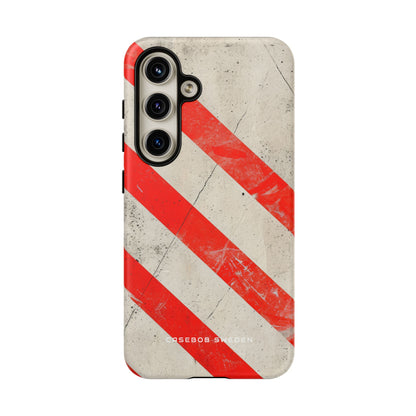 Striker Crimson Stripes Samsung S24 - Tough Phone Case