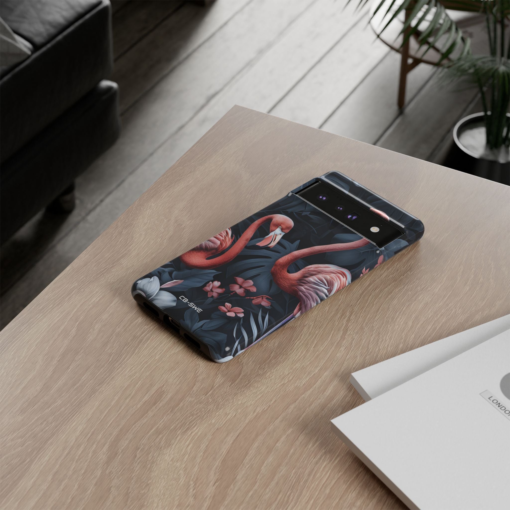 Flamingos Embrace Nature - Google Pixel Case