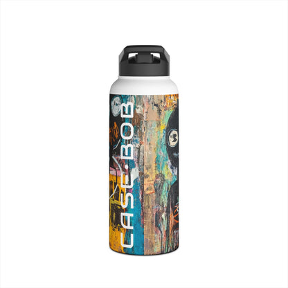 Wide-Eyed Faces - Stainless Steel Water Bottle