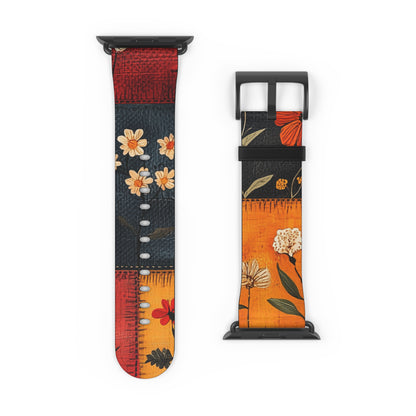 Patchwork Blooms - Watch Band