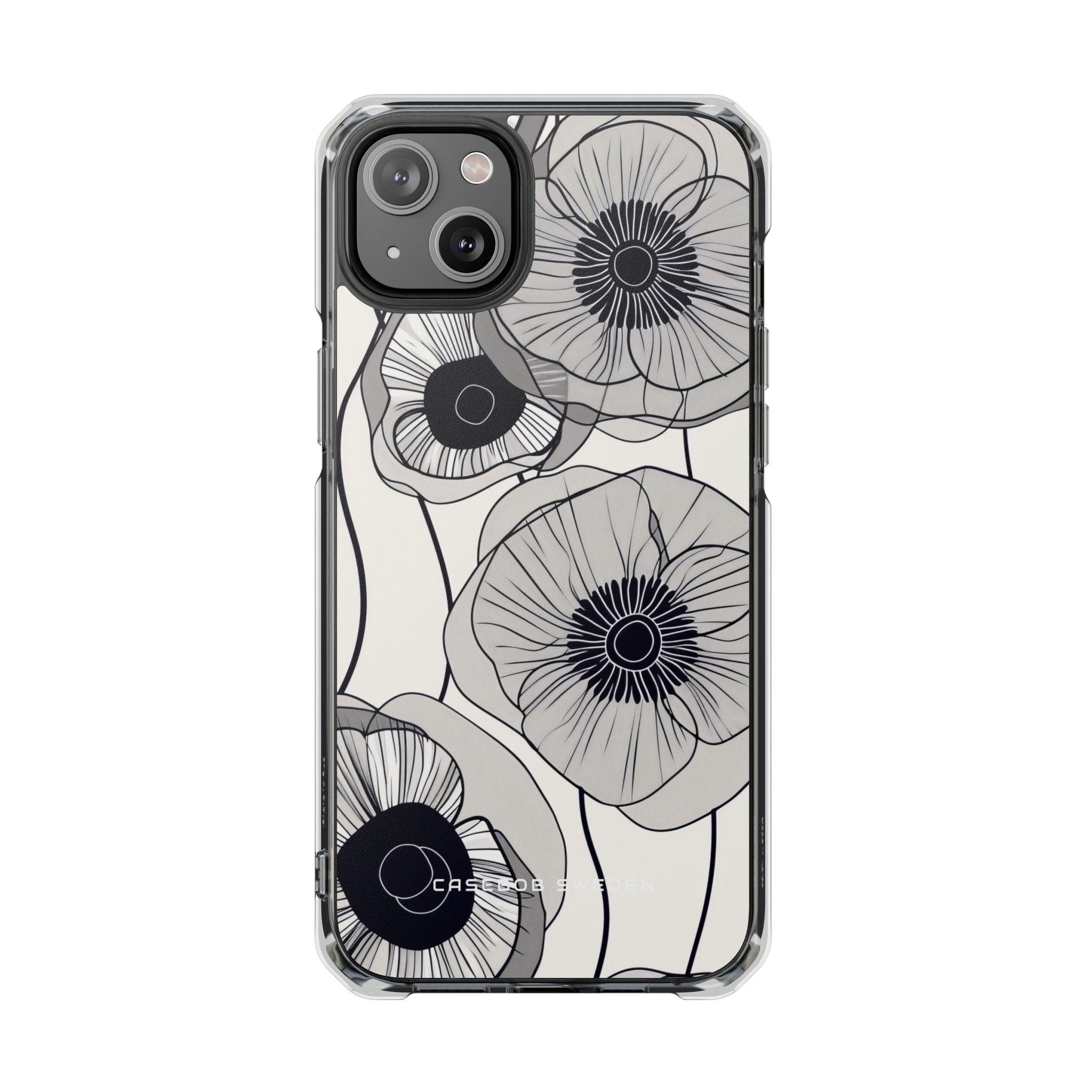 Modern Minimalist Flowers iPhone 14 - Clear Impact Phone Case