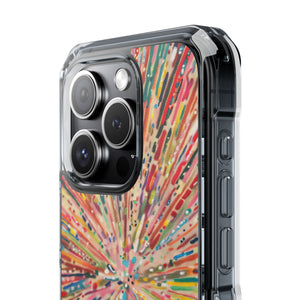 Radiant Burst - Phone Case for iPhone (Clear Impact - Magnetic)