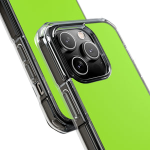 Grüne Eidechse | Handyhülle für iPhone (Clear Impact Case - Magnetisch) 