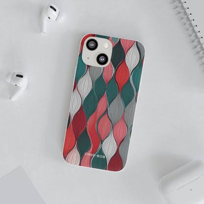 Leaf Cascade Teal iPhone 13 mini Case - Soft