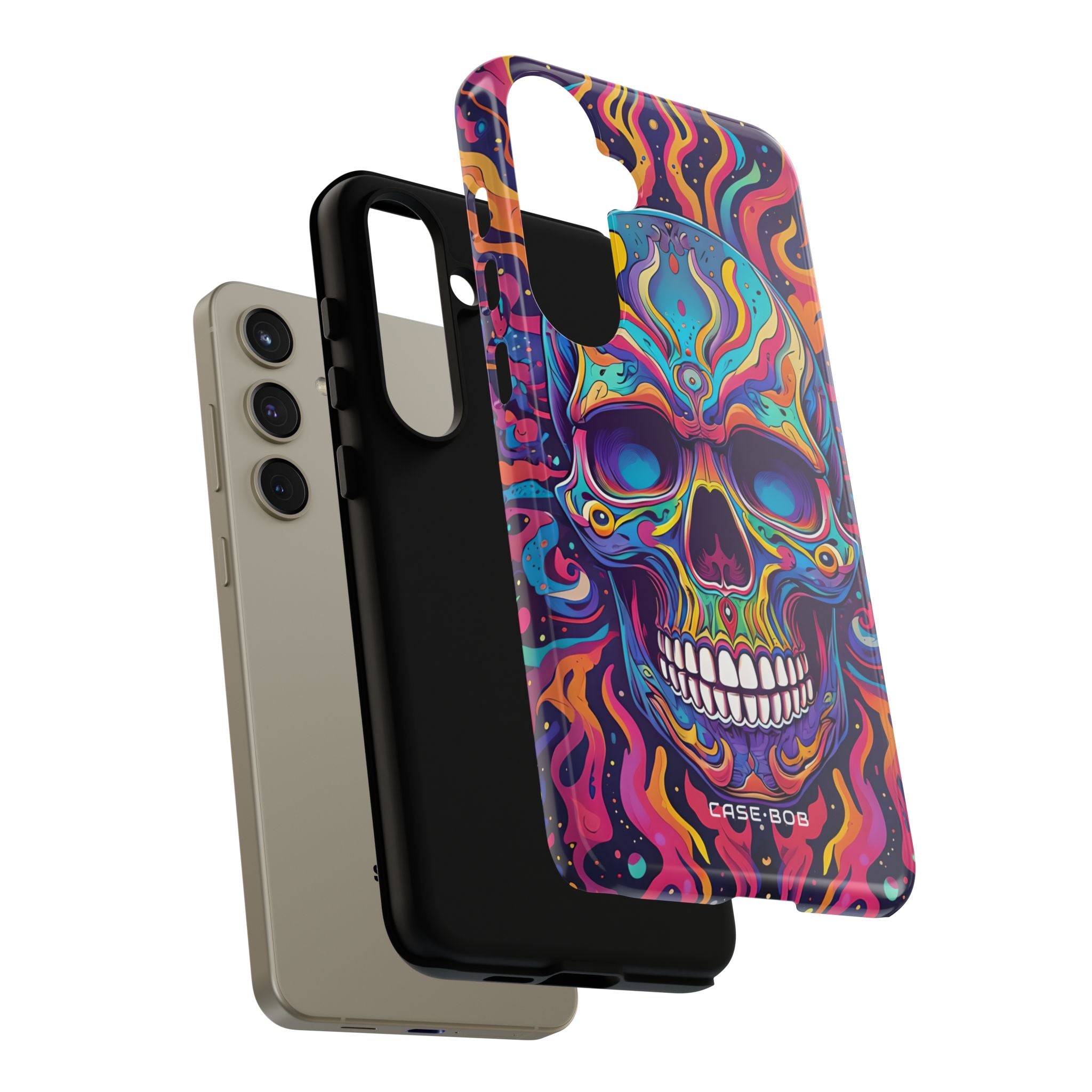 Flaming Skull Samsung S24 Plus Case - Tough