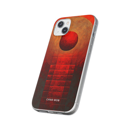 Crimson Orbit iPhone 14 Plus Case - Soft