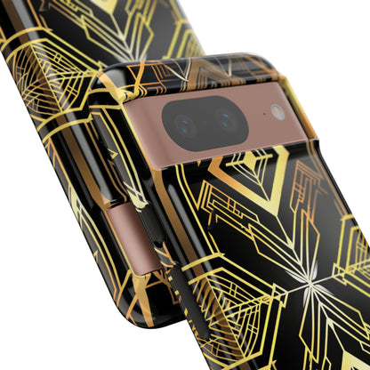 Golden Geometric Opulence Google Pixel 8 - Tough Phone Case