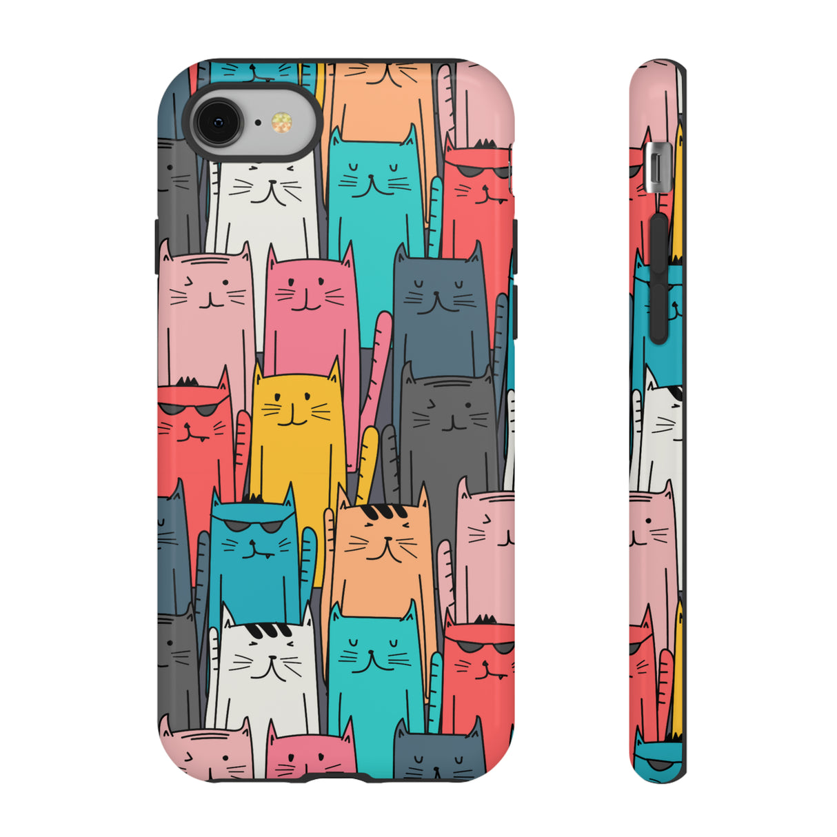 Colorful Cats - Protective Phone Case