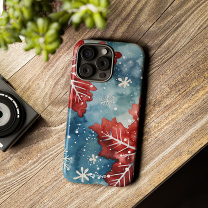 Winter Leaves Dance - iPhone Case