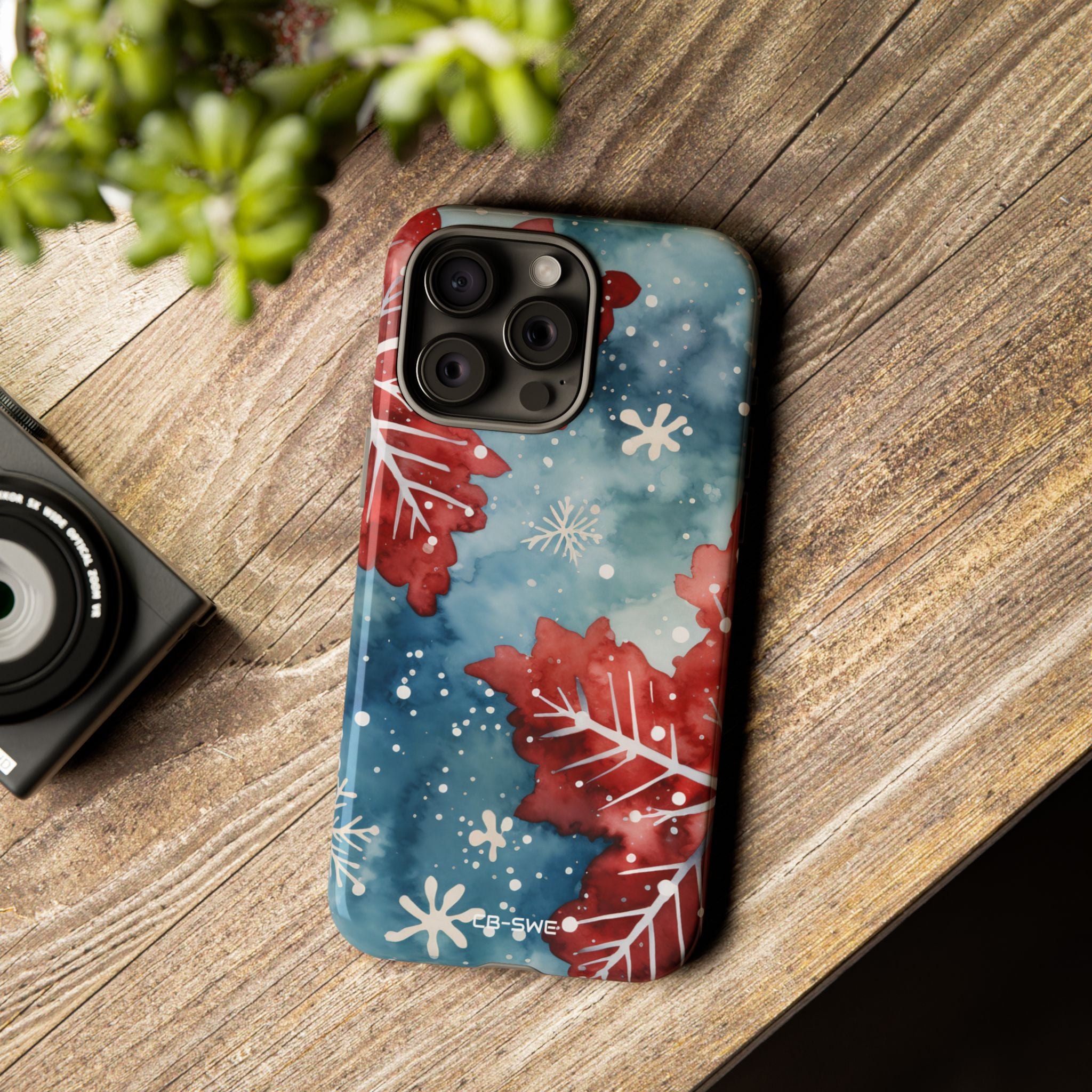 Winter Leaves Dance - iPhone Case