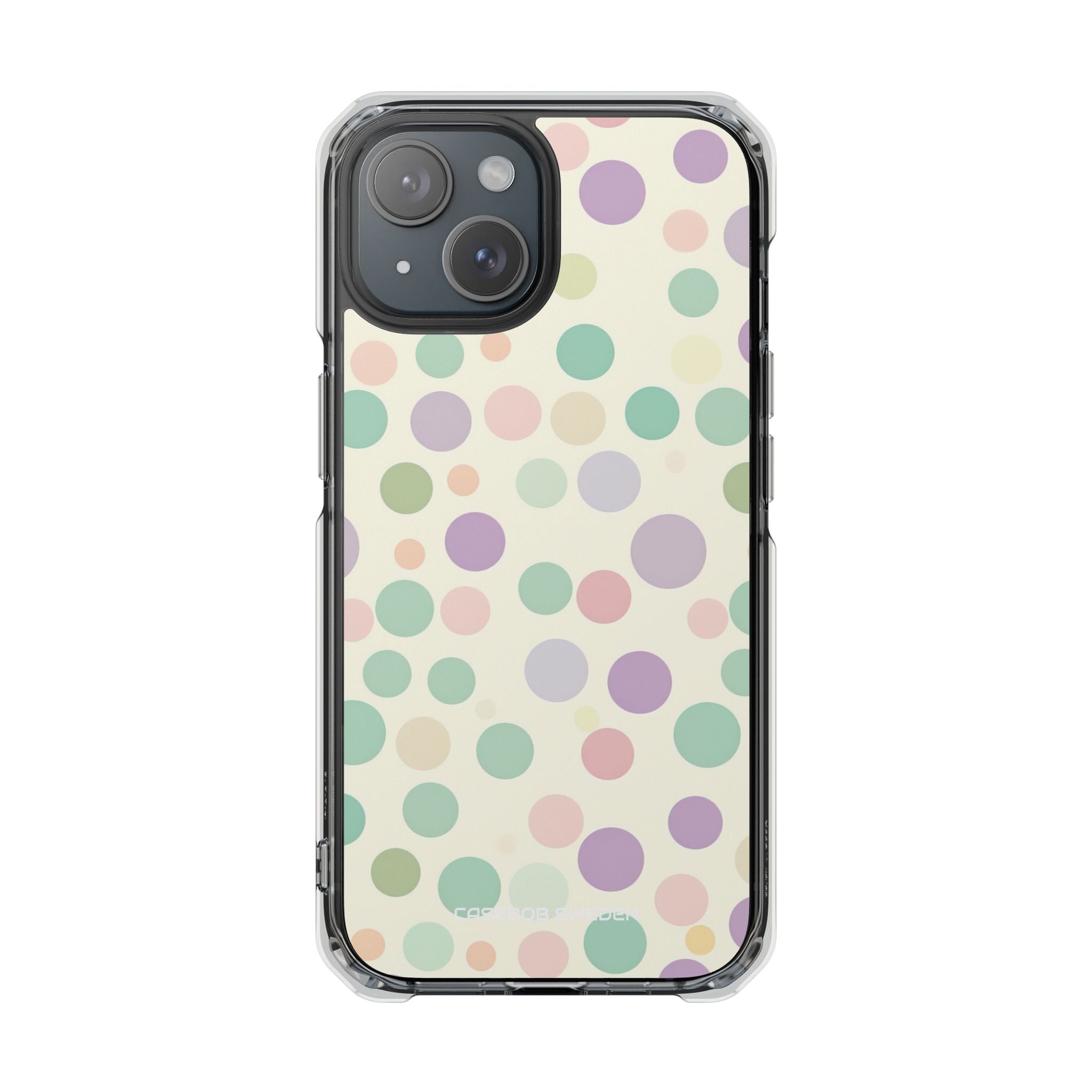 Playful Pastel Polka Dots - Clear Impact iPhone 15 Phone Case