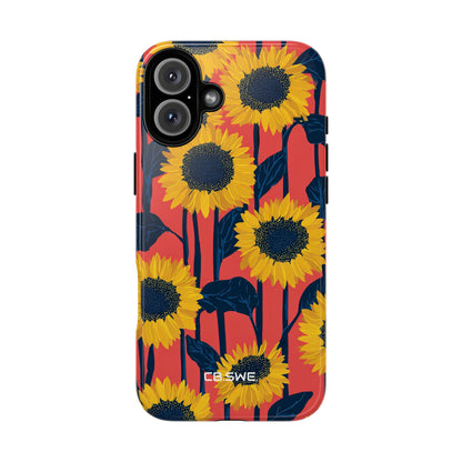Sunflower Joy Coral iPhone 16 - Tough