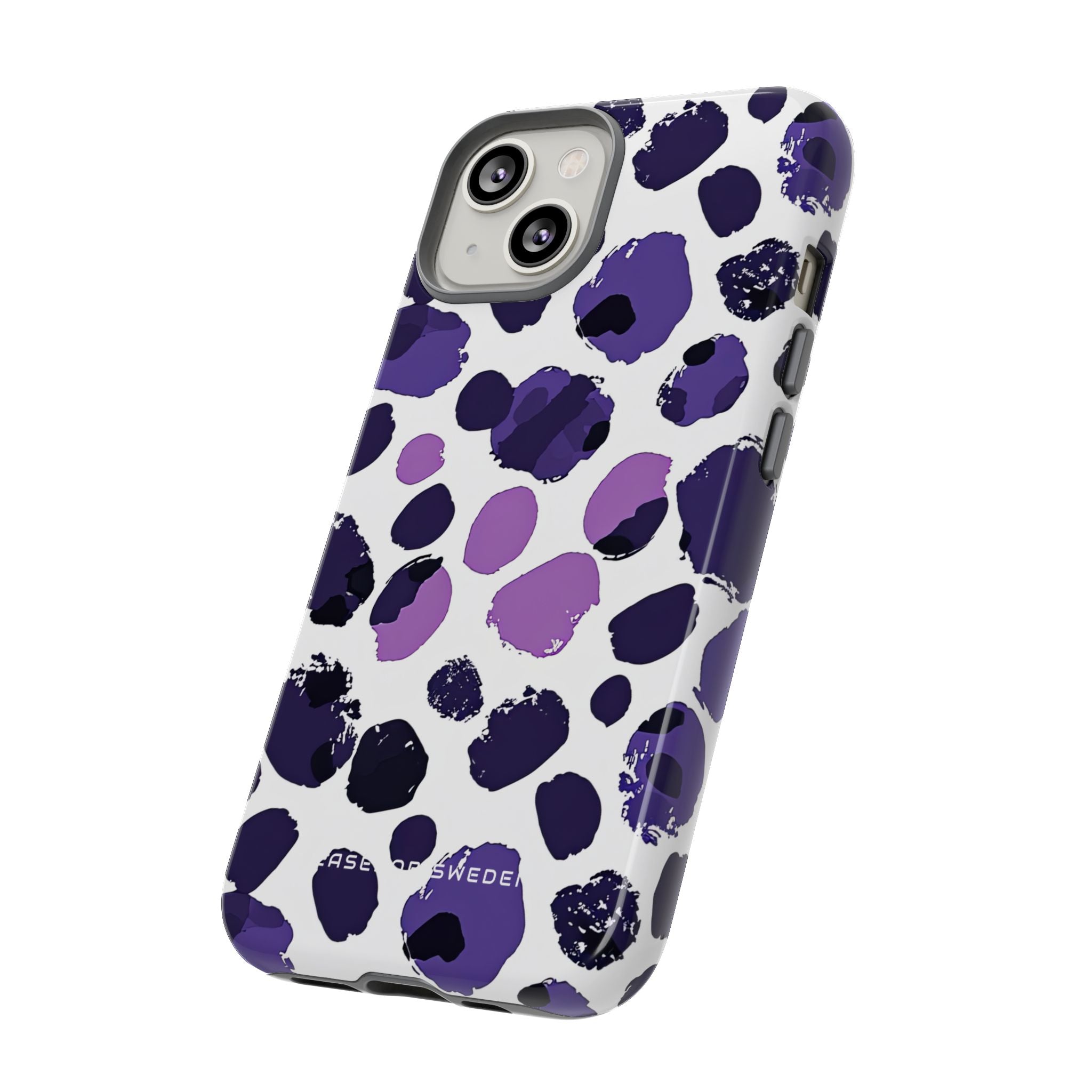 Purple Inkblots iPhone 14 - Tough Phone Case