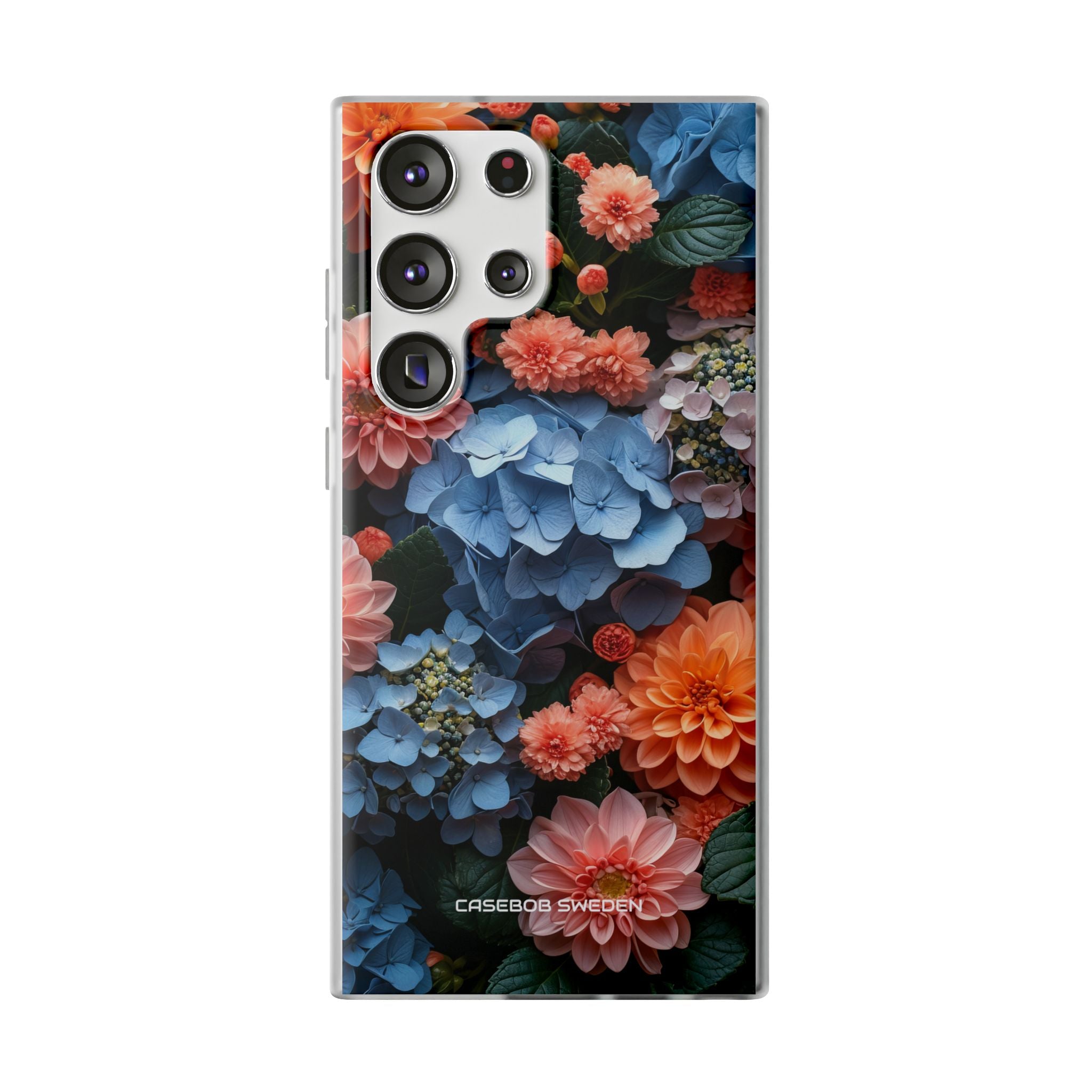 Blue Floral Bliss - Flexi Samsung S23 Phone Case