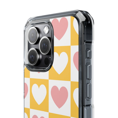 Heart Grid Harmony iPhone Case - Impact