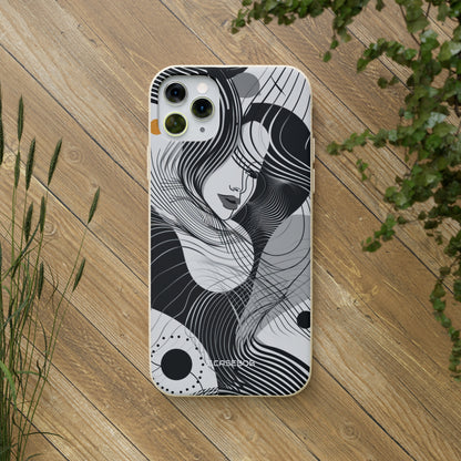 Fluid Noir Rhythm | Biodegradable Phone Case