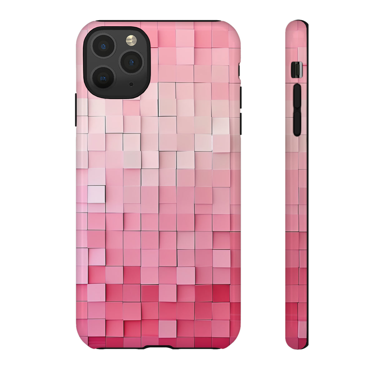 Pink Gradient Mosaic - Protective Phone Case