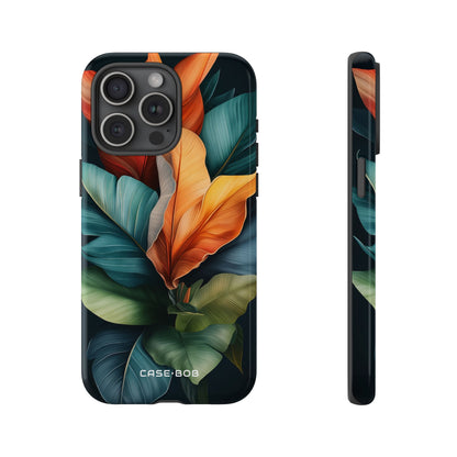 Tropical Leafburst iPhone 15 Pro Max Case - Tough