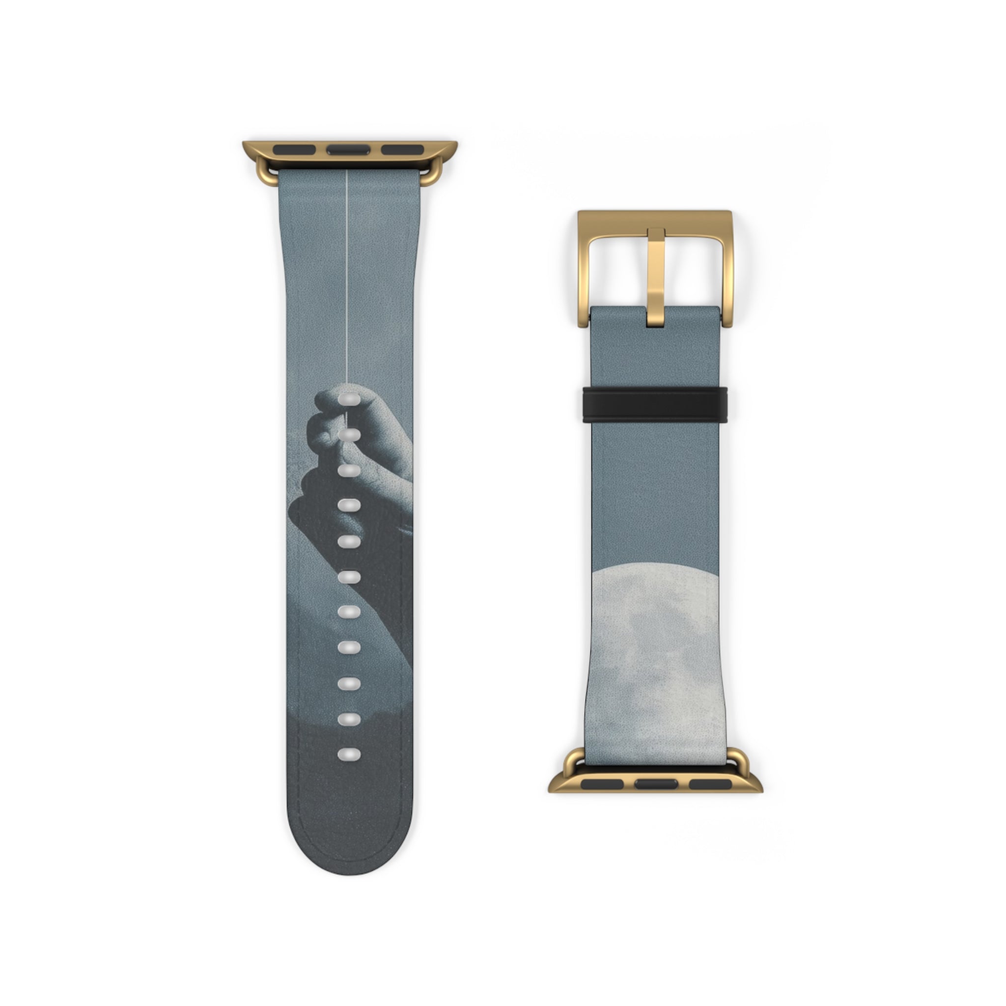 Moon Balloon Blue - Watch Band
