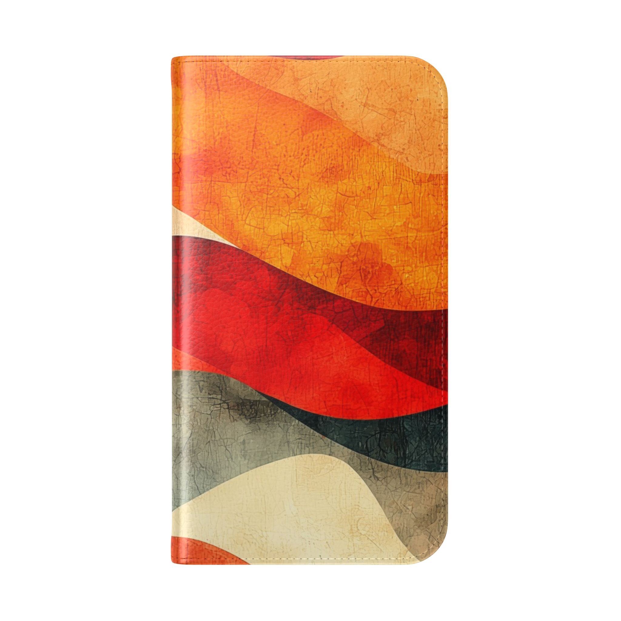 Crimson Ripples - iPhone 16  Case - Wallet