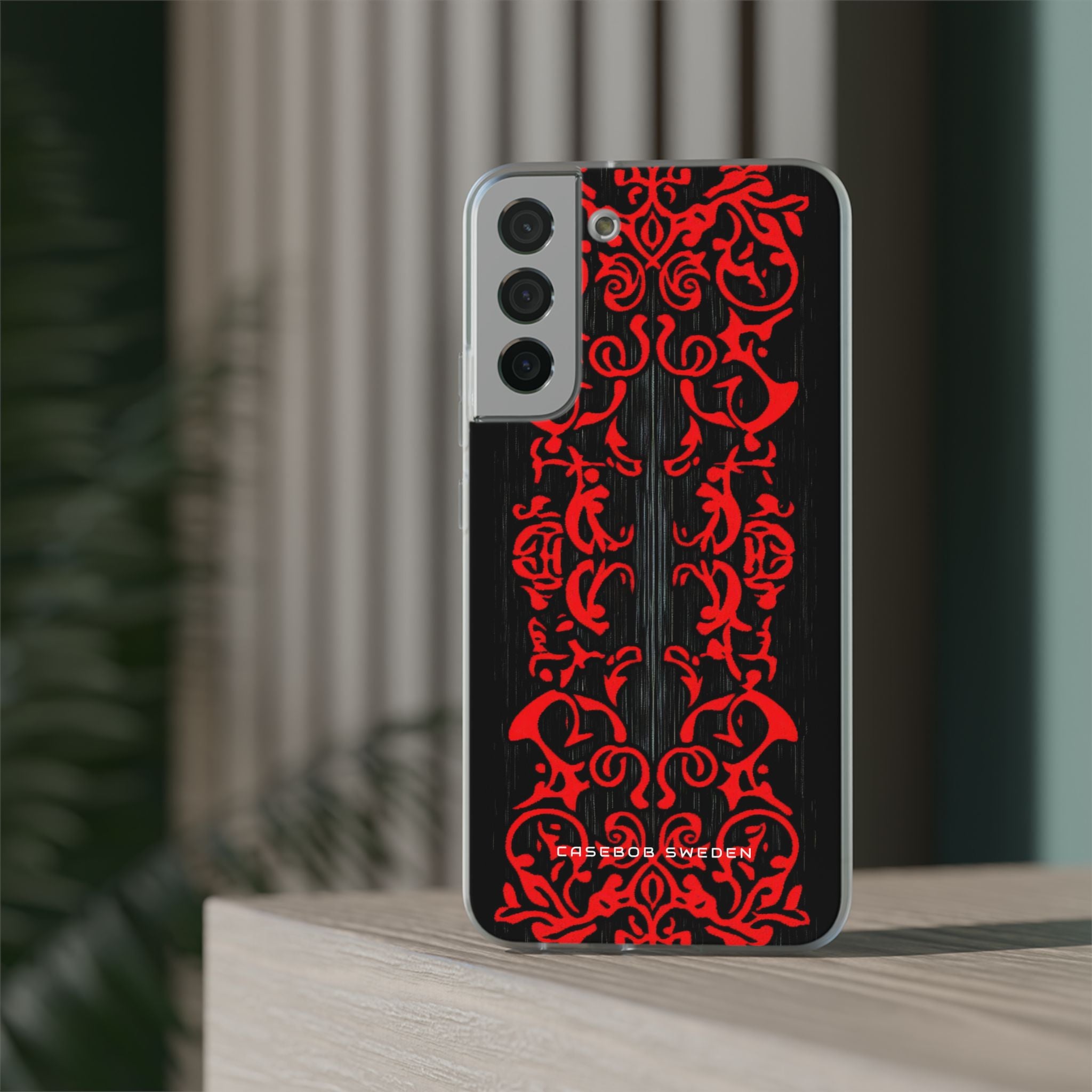 Gothic Crimson Symmetry Samsung S22 - Flexi Phone Case