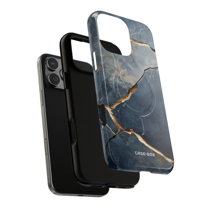 Jagged Vein Navy iPhone 16 Pro Max Case - Tough+