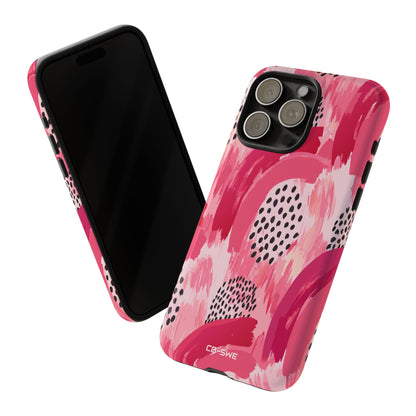 Vibrant Brushwork Dance - iPhone Case
