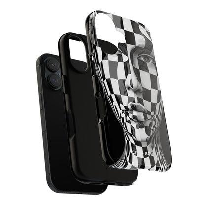 Checkered Face iPhone 16 Pro Case - Tough