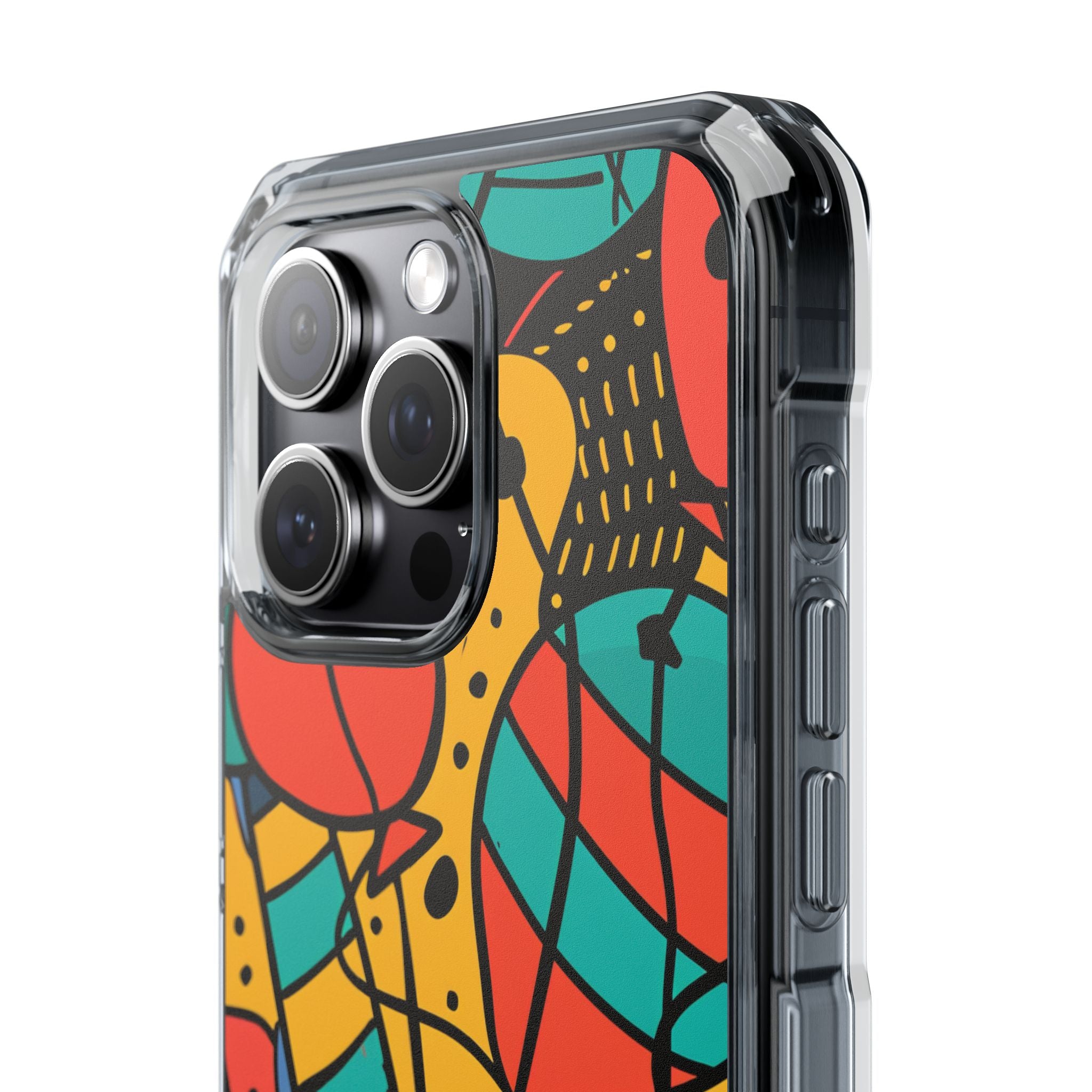 Playful Lines in Motion iPhone 15 - Clear Impact Phone Case