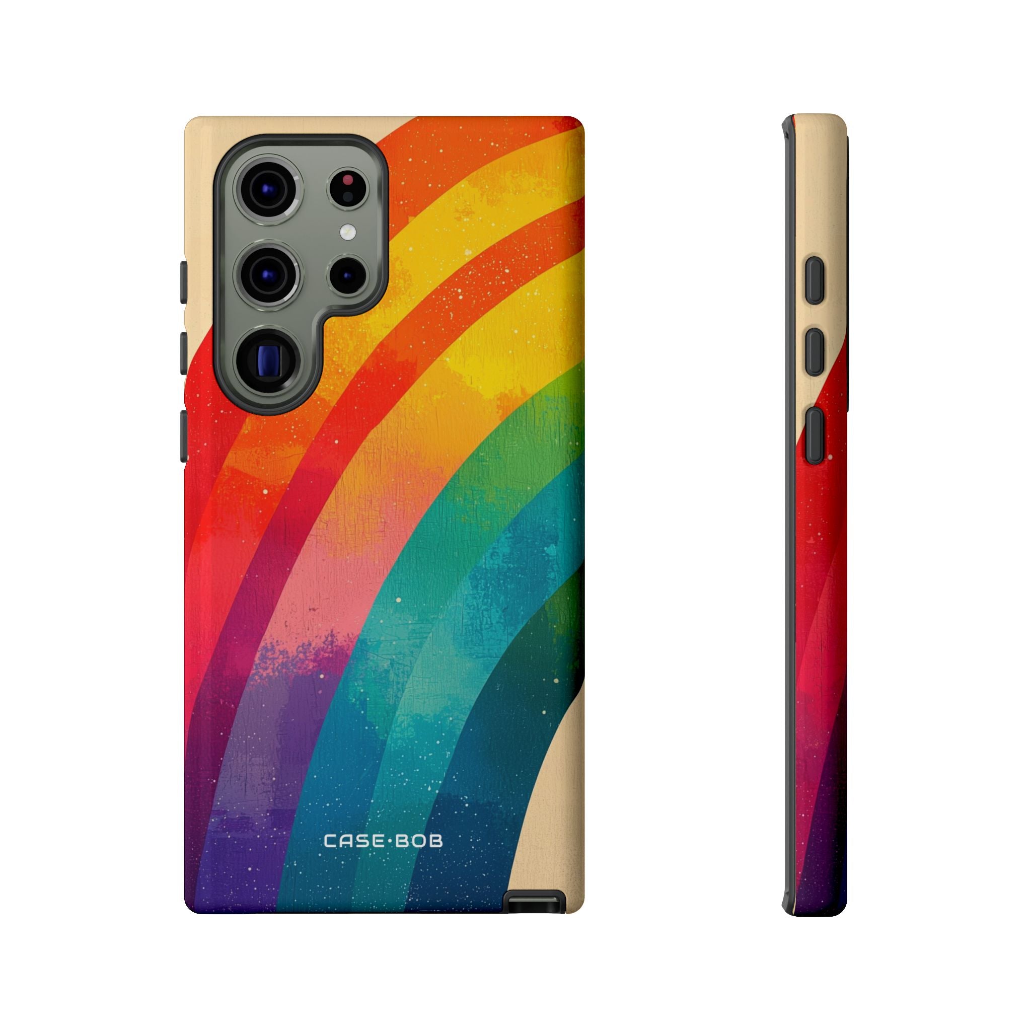 Textured Rainbow Arc Samsung S23 Ultra Case - Tough