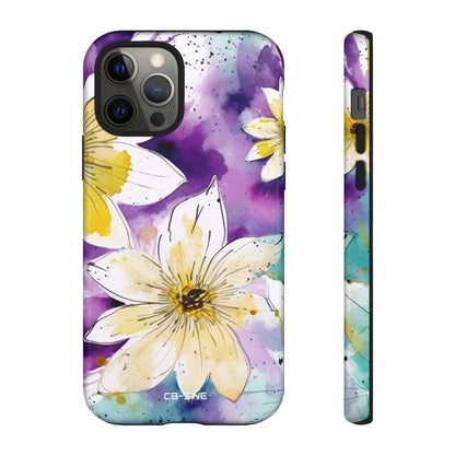 Vibrant Watercolor Flowers - iPhone Case