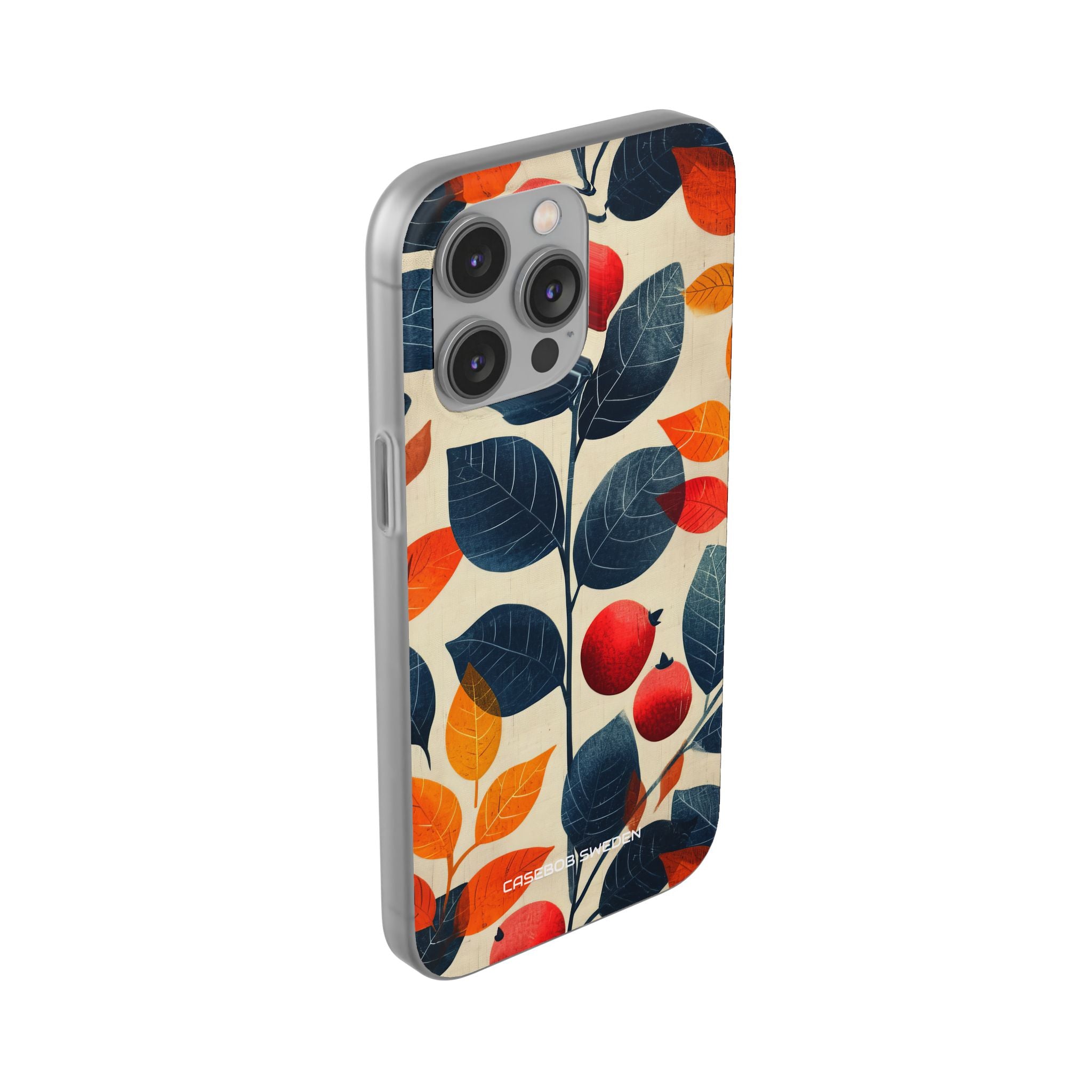 Autumn Nature Pattern - Flexi iPhone 14 Phone Case