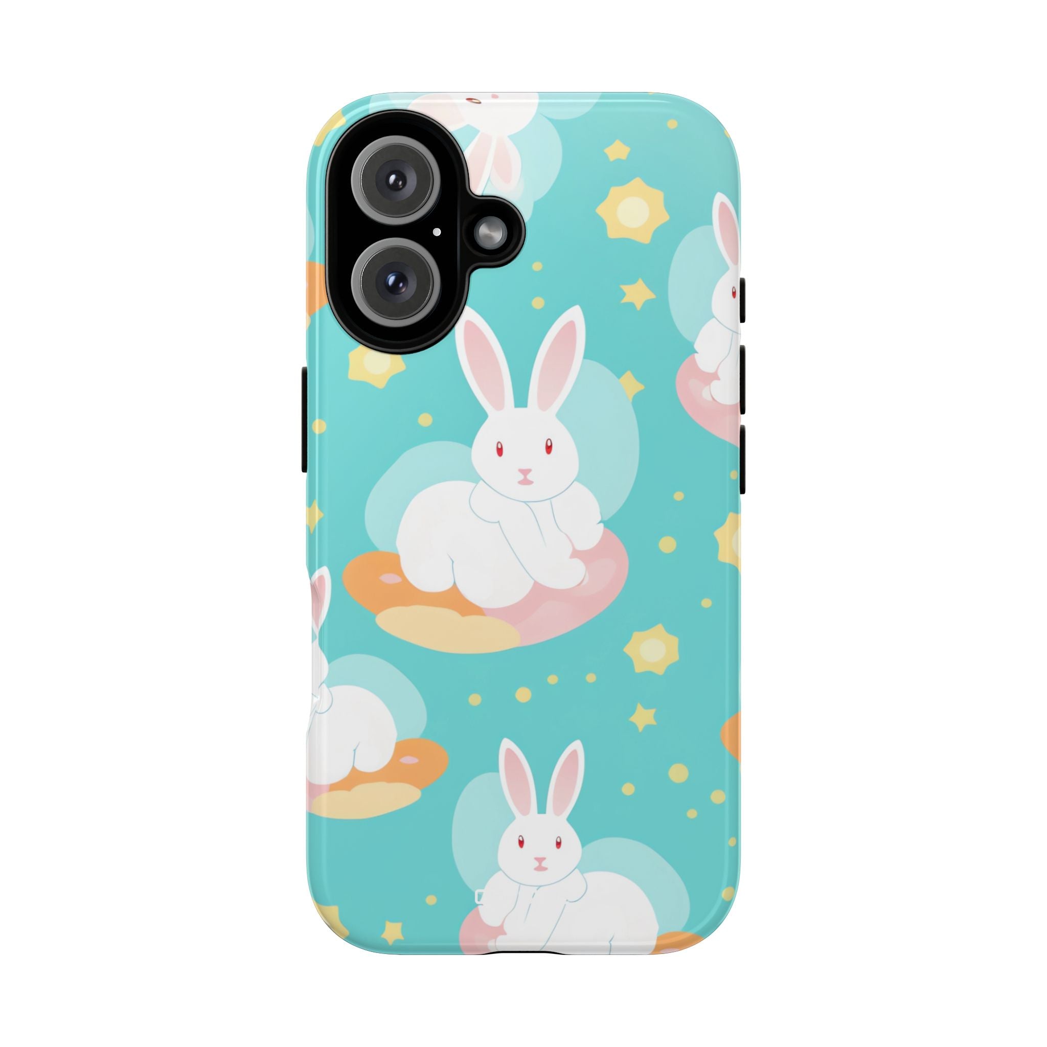 Bunnies Float Dreamily - iPhone Case