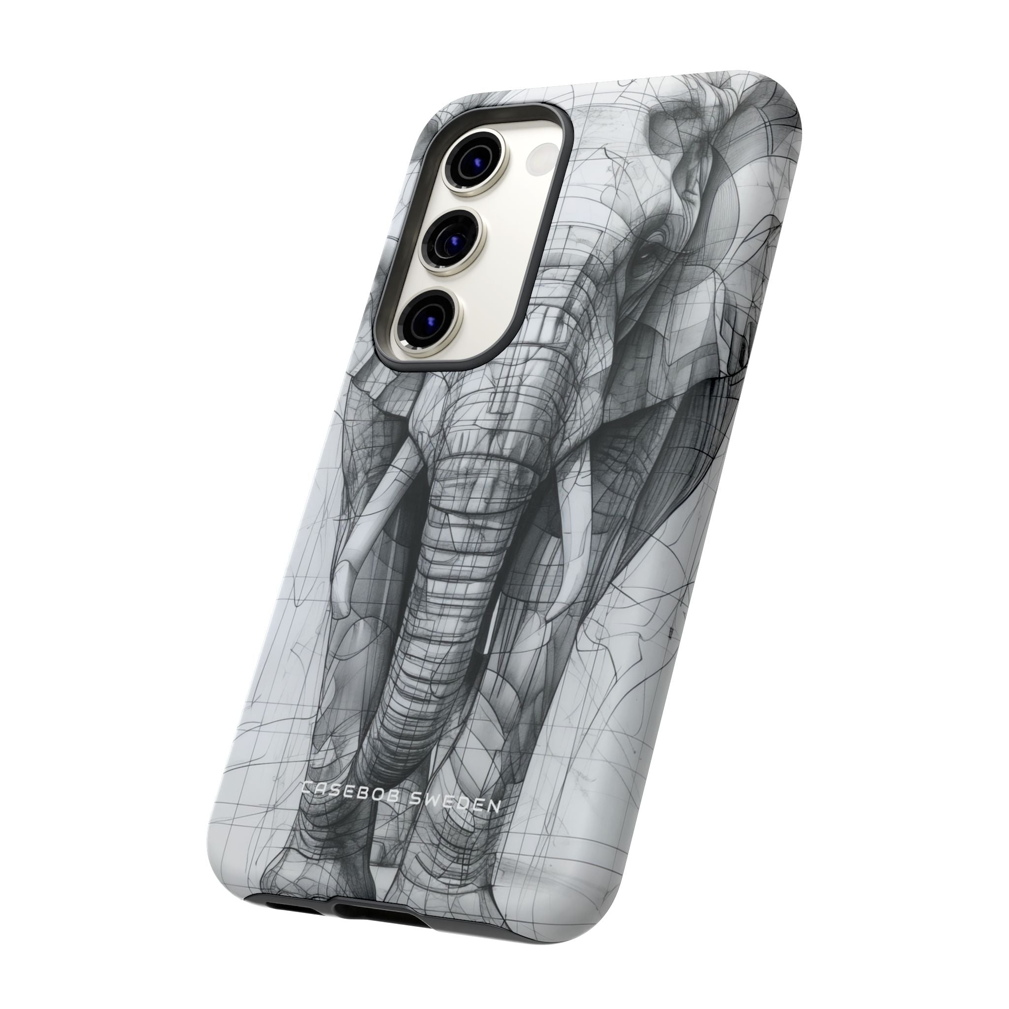 Elephant Line Geometry Samsung S23 - Tough Phone Case